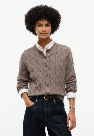 Tommy Hilfiger, SOFT WOOL CARDI - Жилетка - hot coco heather
