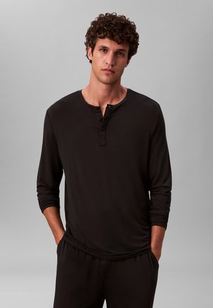 ULTRA SOFT HENLEY LOUNGE  - Pyjamashirt - black