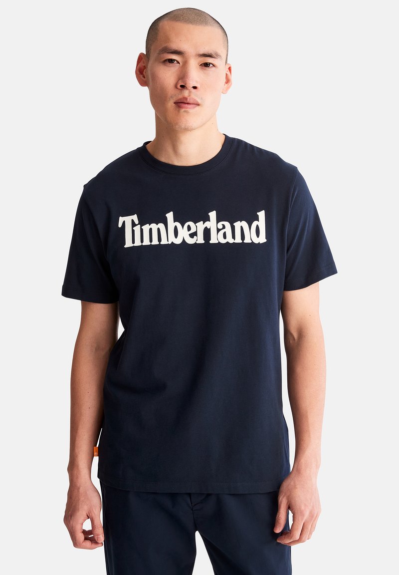 Timberland KENNEBEC RIVER LINEAR - Tričko s potlačou - dark sapphire