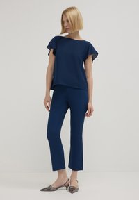 Calliope CON VOLANT - Camicetta - blu