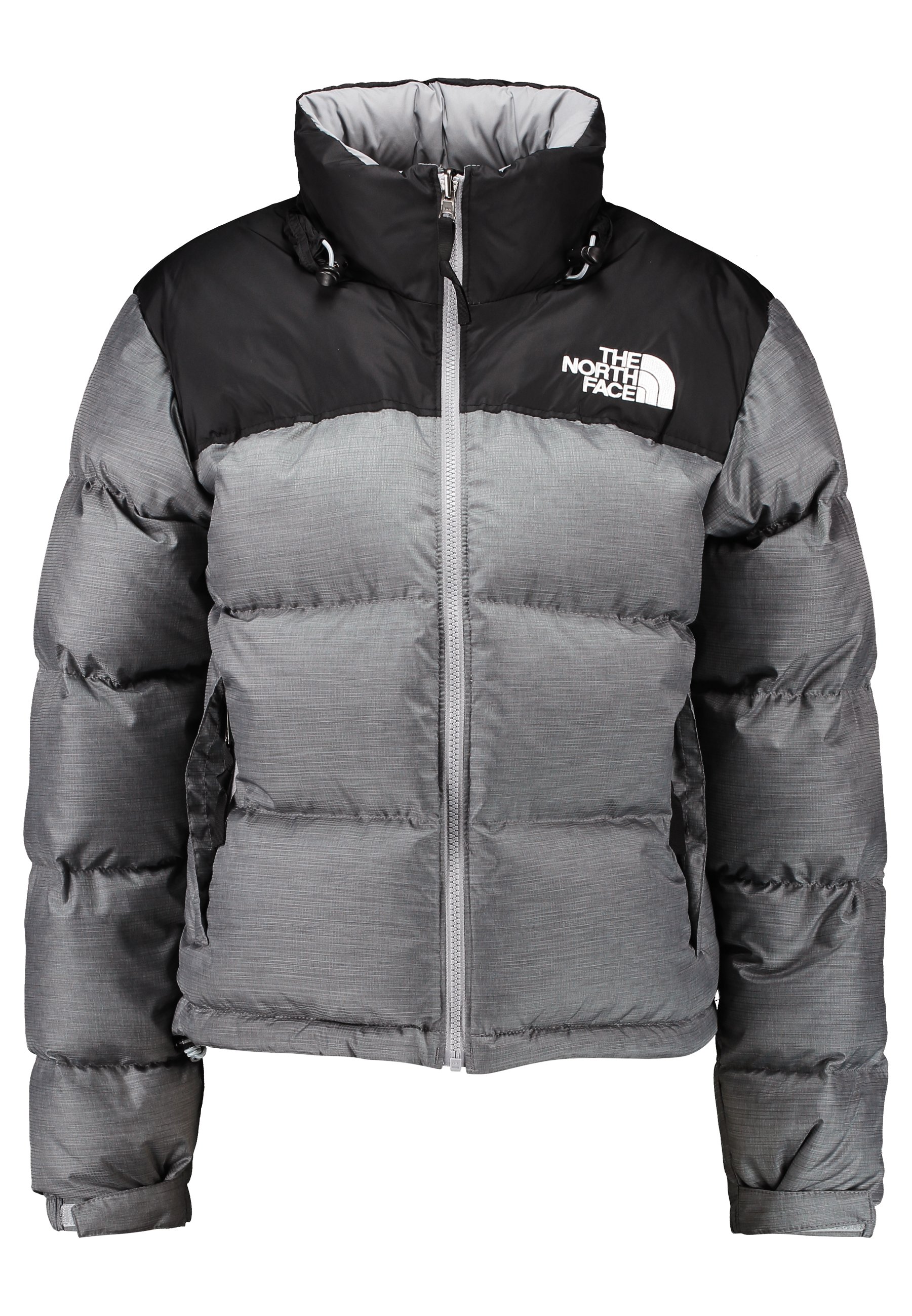 north face nuptse jacket grey