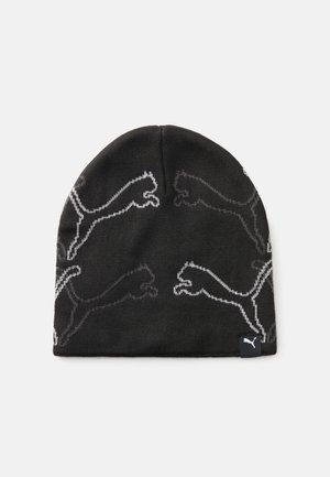 CAT GRAPHIC LOW CROWN  CUFFLESS BEANIE UNISEX - Čiapka - black