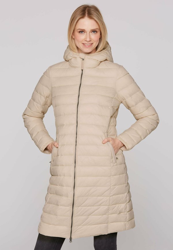 MIT KAPUZE - Wintermantel - chai tea