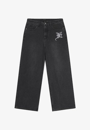 Ed Hardy, MENS GOTHIC CONTRAST CROSS XXTRA JEANS - Jeans Straight Leg - washed black