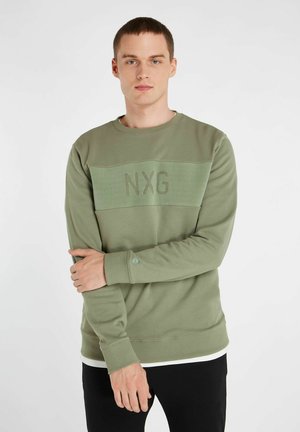 Sweatshirt - green spray