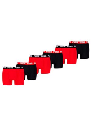 6ER PACK - Boxer Briefs - black red
