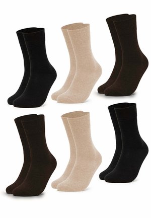 OCCULTO DIABETIKER OHNE NAHT 6 PACK - Socken - brown mix