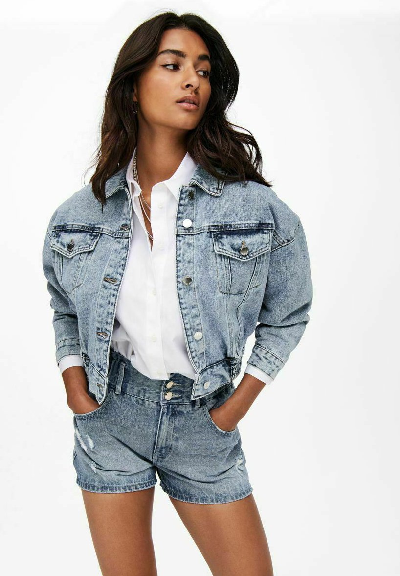 ONLY CROPPED - Denim jacket - light 