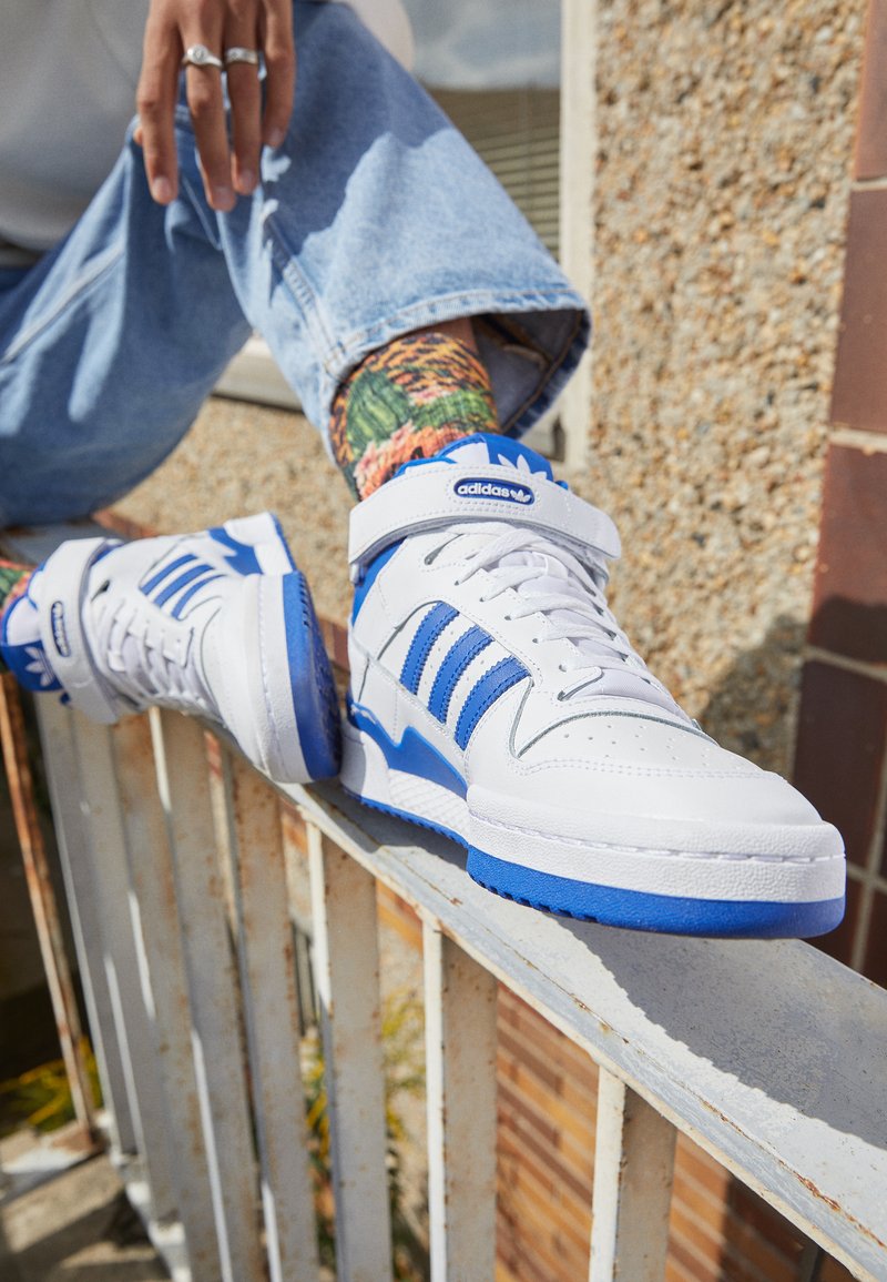 adidas Originals MID UNISEX - Zapatillas altas - ftwr white/team royal blue/ftwr white/blanco - Zalando.es