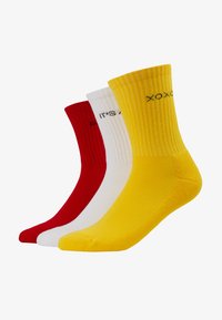 Valgt, yellow/red/white