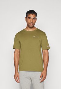 Champion ICONS CREWNECK WITH SMALL LOGO - T-shirts print - olive