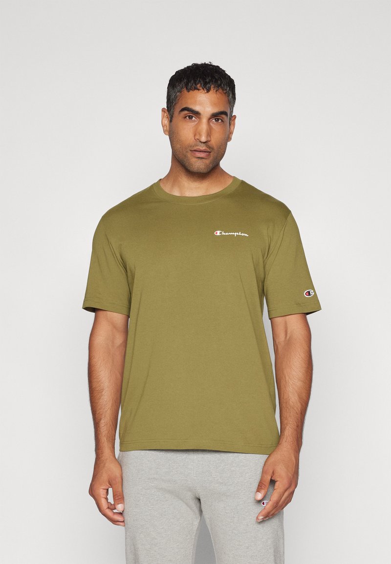 Champion ICONS CREWNECK WITH SMALL LOGO - T-shirts print - olive