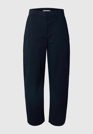 Selected, CHINOS BARREL FIT - Stoffhose - dark sapphire