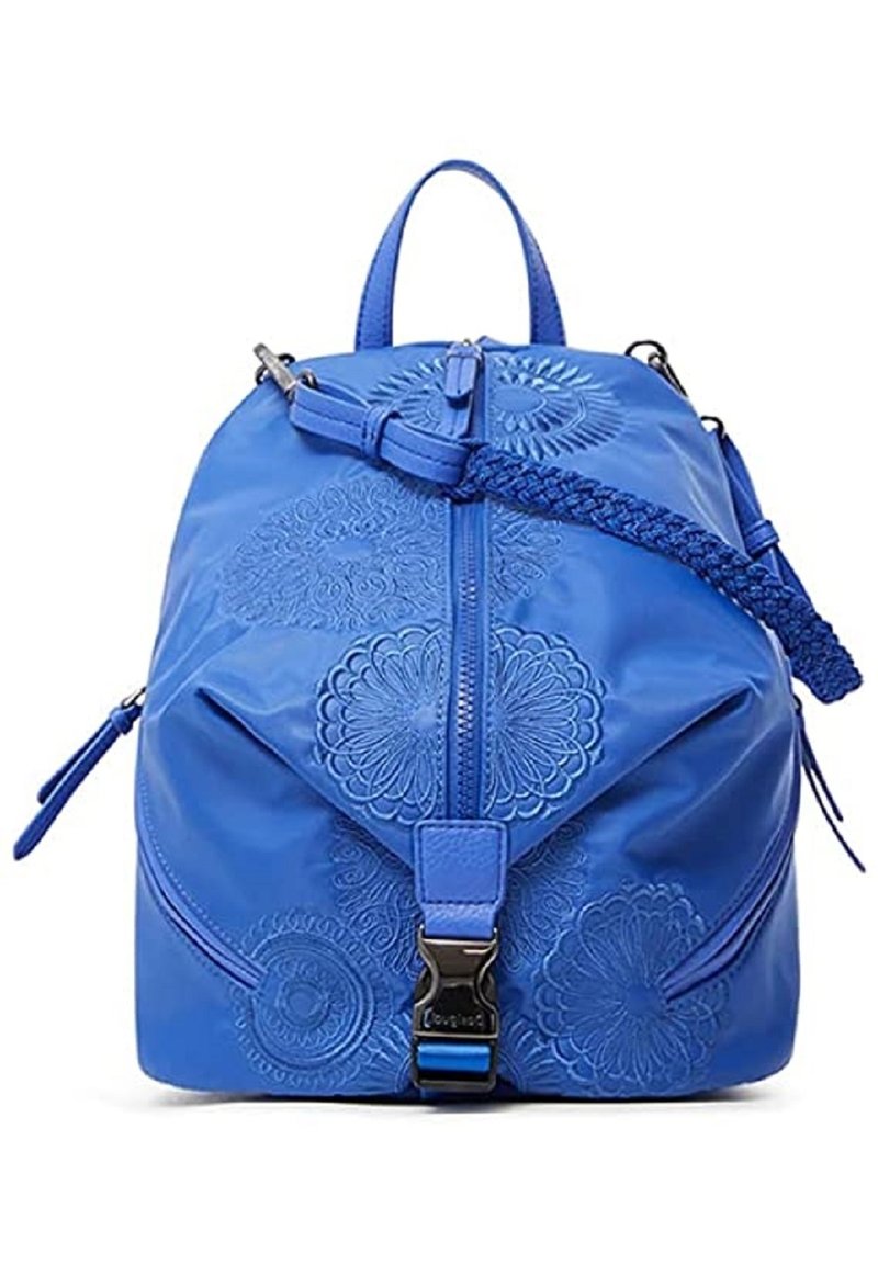 Sac à Dos Desigual Randers - Femme - Bleu Marine/orange - 27x35x12 Cm - Neuf Avec étiquettes