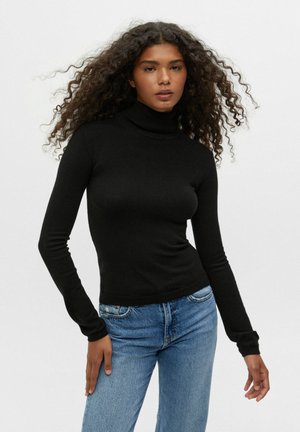 JUMPER - Jumper - mottled black