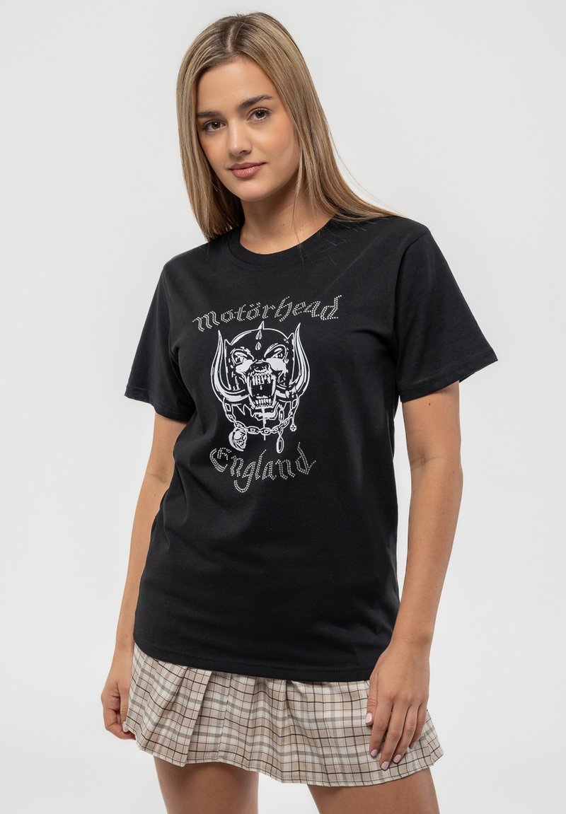 Paradiso Clothing MOTORHEAD ENGLAND DIAMANTE - Print T-shirt - black