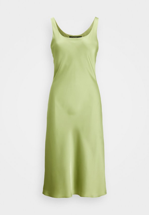 SLEEVELESS CHARMEUSE DRESS - Cocktail dress / Party dress - light olive4