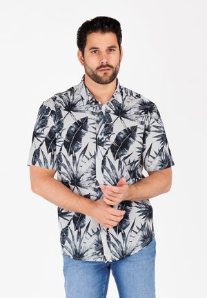 INSTINCT 1/2 PATTERNED - Shirt - navy
