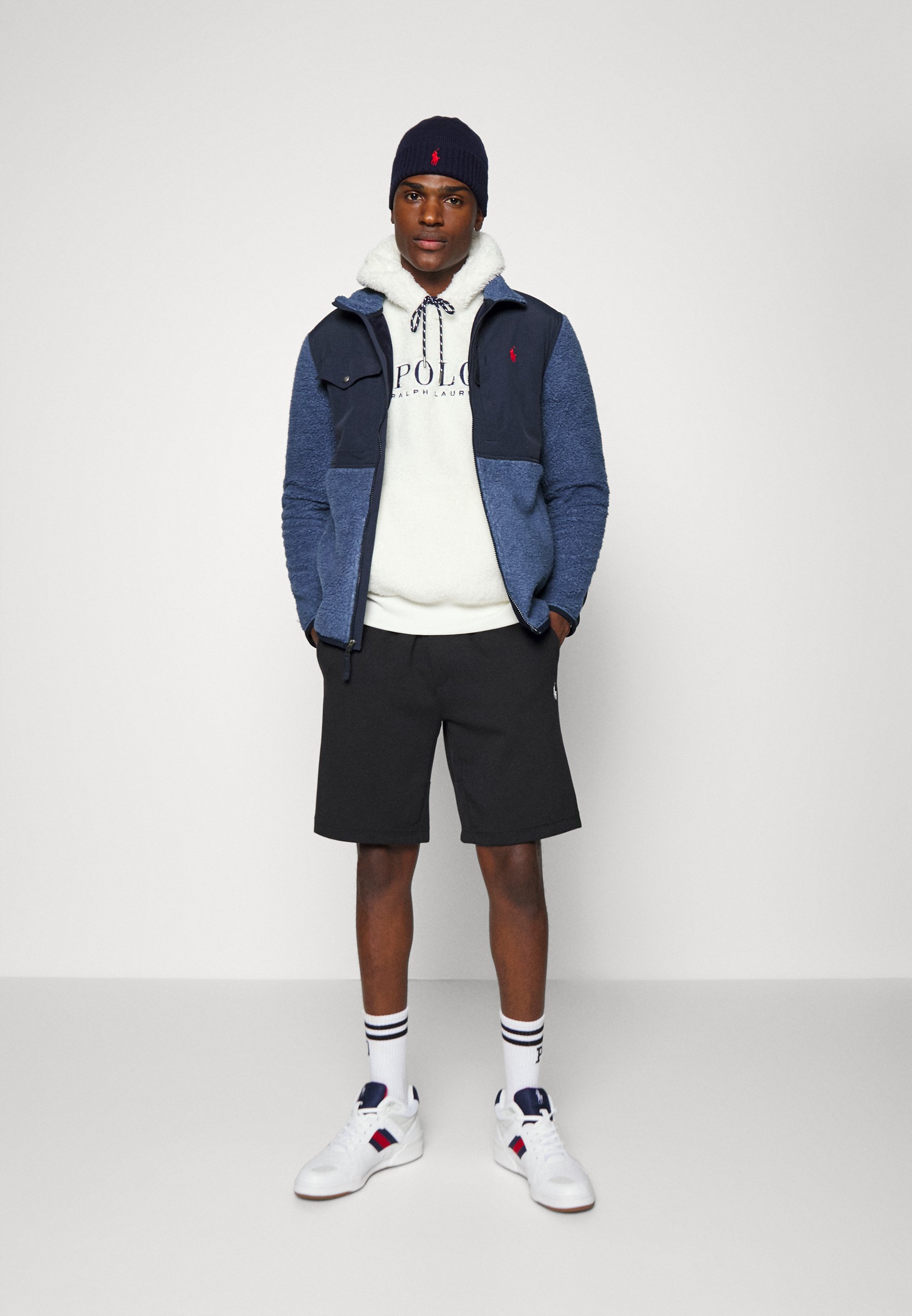 Polo Ralph Lauren HYBRID FLEECE JACKET - Giacca in pile - rustic  navy/hunter navy/blu scuro - Zalando.it