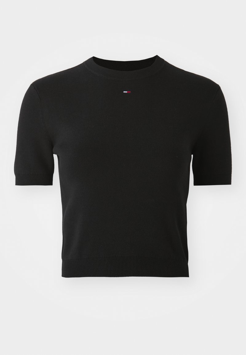 Tommy Jeans T-shirt basic zwart Tommy Jeans T-shirt basic zwart