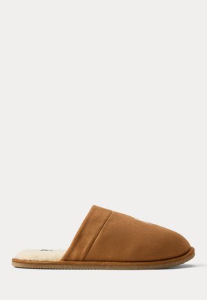 Polo Ralph Lauren, KLARENCE MICROSUEDE SCUFF SLIPPER - Pantofole - tan/cream
