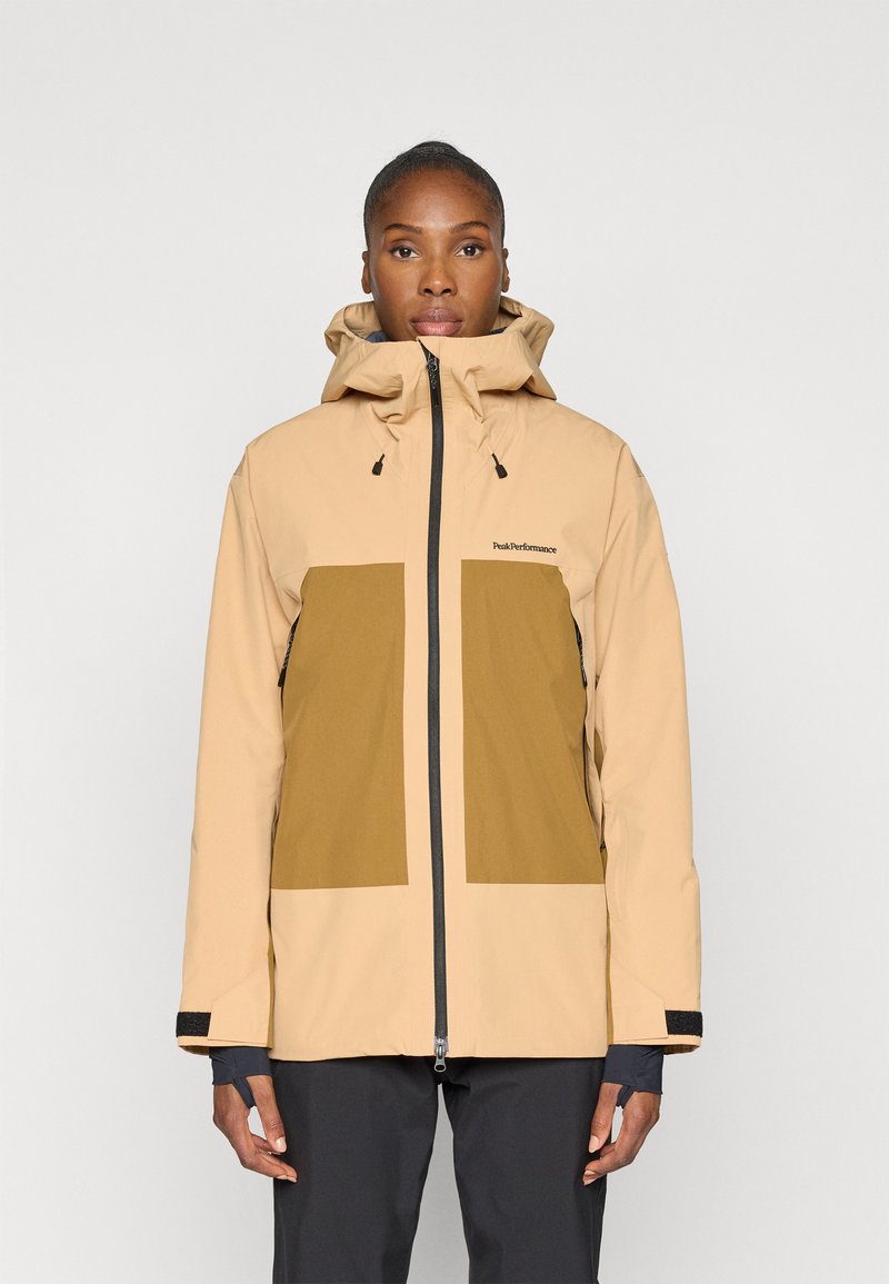 Peak Performance EDGE INSULATED JACKET - Slidinėjimo striukė - sierra sand/earthy summit
