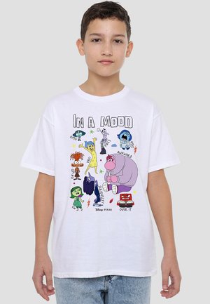 Disney INSIDE OUT 2 IN A MOOD - Print T-shirt - white