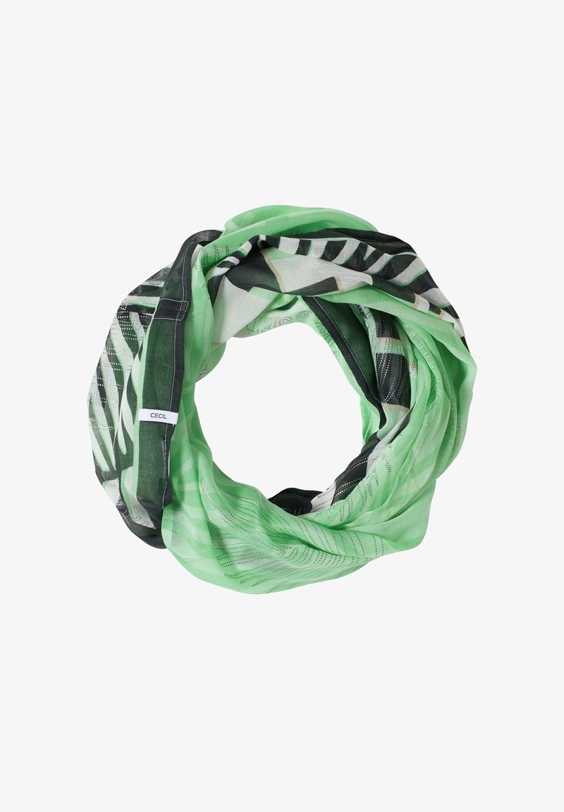 Cecil LOOP-SCHAL MIT FEINEN FOLIENDETAILS - Snood - juicy lime/green ...