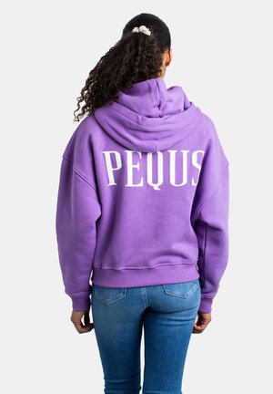 BACK LOGO - Zip-up sweatshirt - orchid