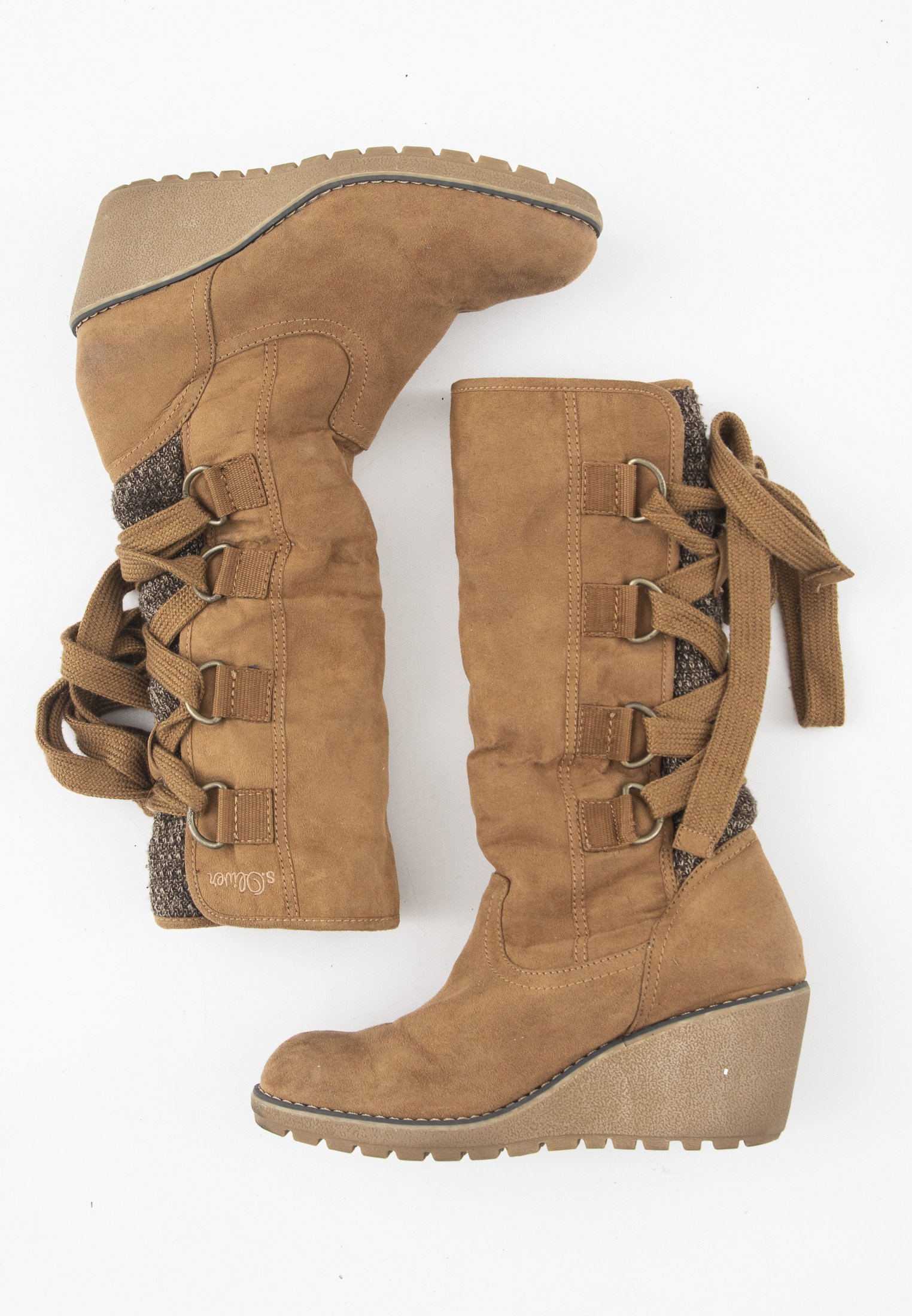 s.Oliver Botas de cuña - brown/marrón - Zalando.es