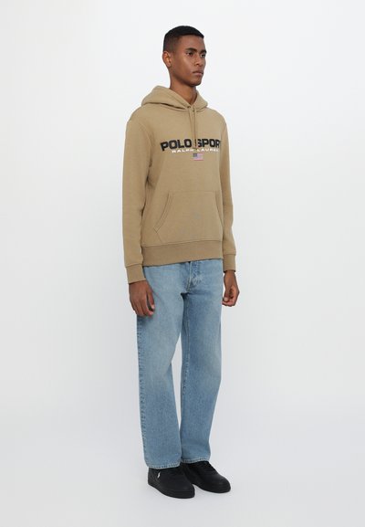 Polo Ralph Lauren POLO SPORT HOODIE UNISEX - Džemperis ar kapuci - desert khaki/black