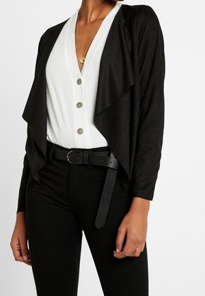 Imitatieleren jas - black