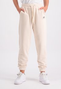 Alpha Industries - BASIC - Pantaloni sportivi - jet stream white Immagine in miniatura 1