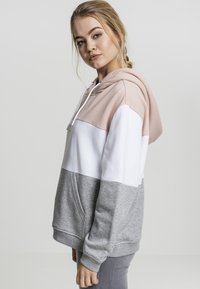 Urban Classics Jersey con capucha - pink/white