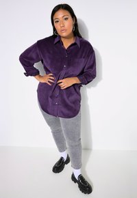 Studio Untold OVERSIZE COL DE MANCHES LONGUES - Camicia - plum