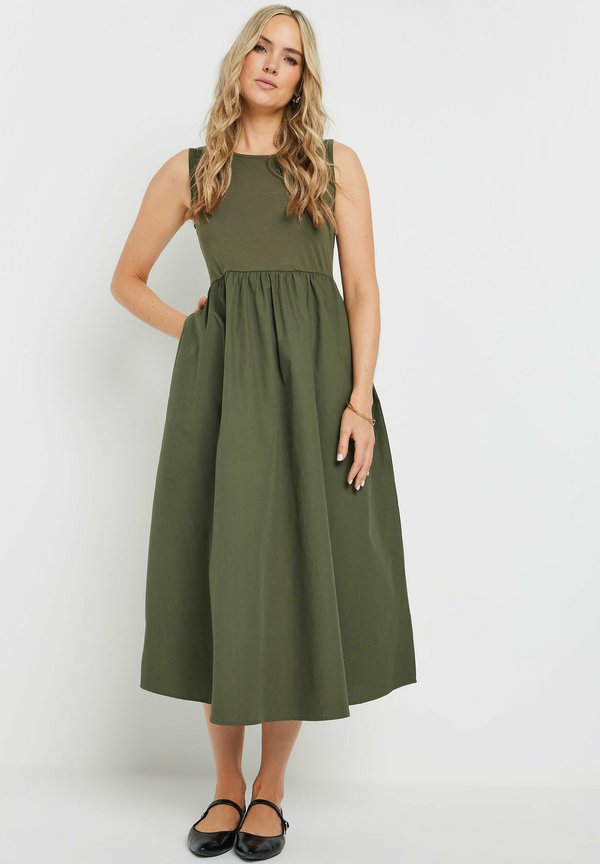 MIDI - Maxikleid - khaki