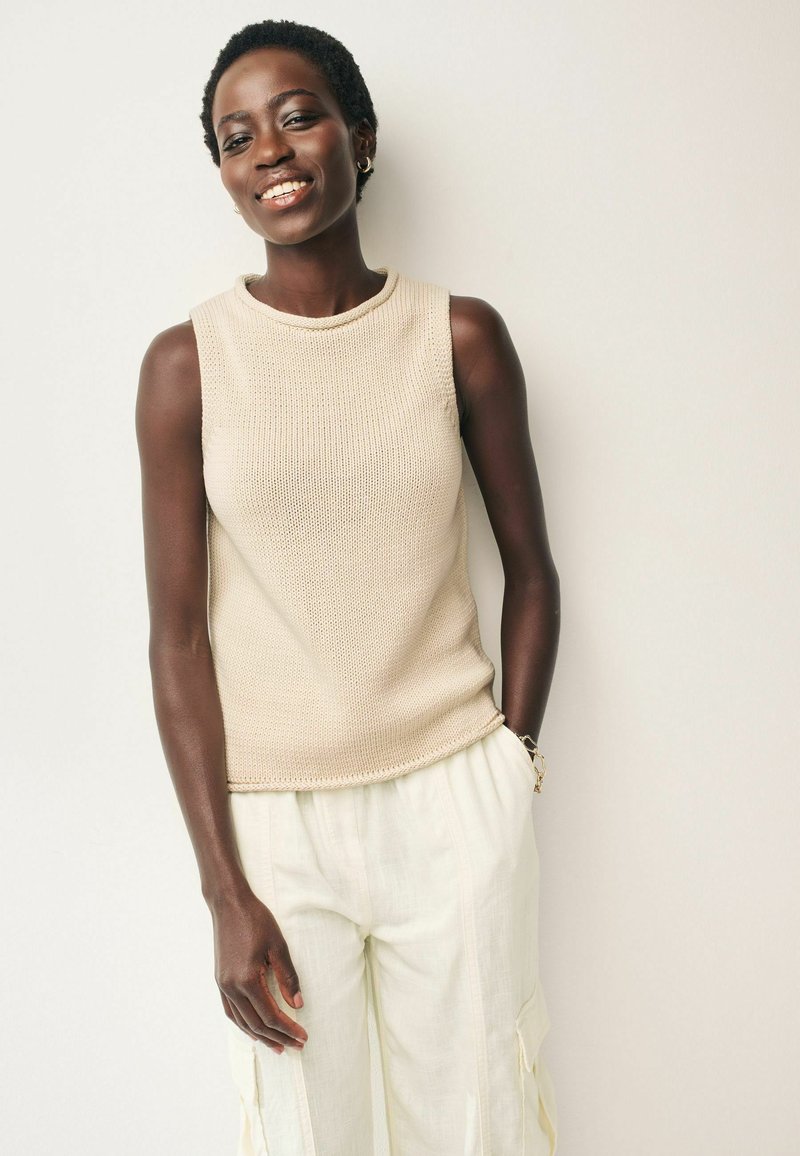 Next ROLL EDGE TANK  REGULAR FIT - Felső - neutral