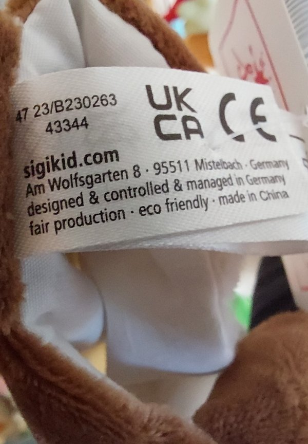 HANDSPIELPUPPE SEPPL PLÜSCHFIGUR FÜRS PUPPENSPIEL
 – Kuscheltier – beige