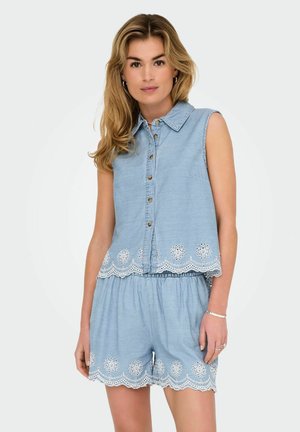 ONLMOON - Blouse - light blue denim
