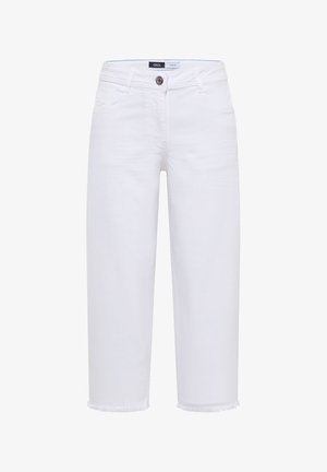 Cecil, 3/4 WIDE-LEG JEANS IN A LOOSE FIT, biały
