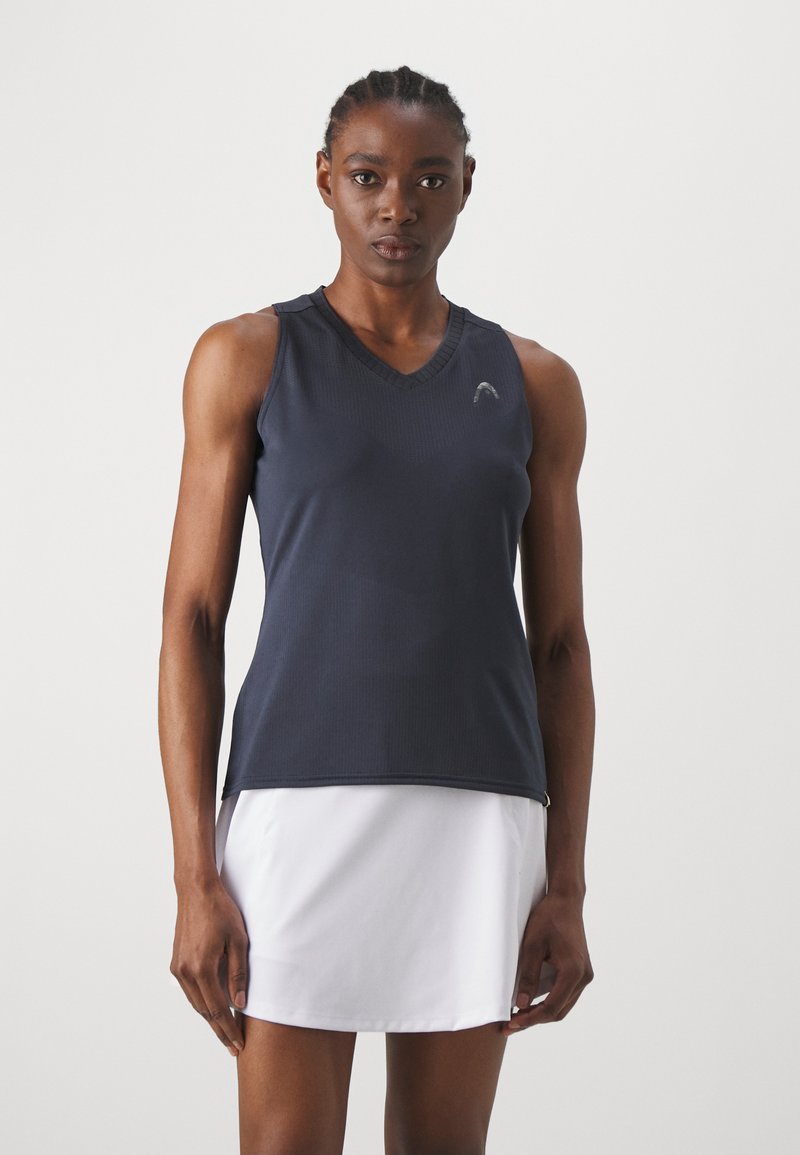 HEAD Club 25 Tech Tank Top Femme - Débardeur Sportif Respirant Avec Dos Nageur