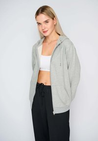 Mira Paris ARROW BACK EMBROIDERY CLASSIC  - Cipzáras pulóver - grey