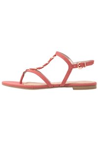 Tamaris T-bar sandals - pale ruby