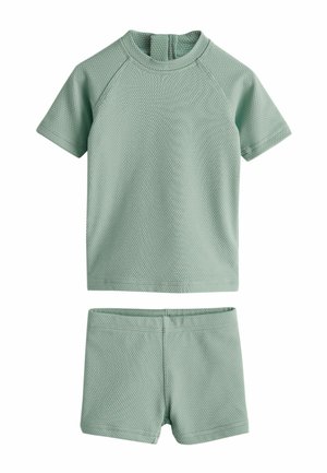 REGULAR FIT - TEXTURED SET - Badeanzug - green