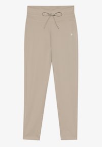 HIGH RISE CROPPED LEGGINGS WITH DRAWCORD - Κολάν - Παντελόνια - Beige