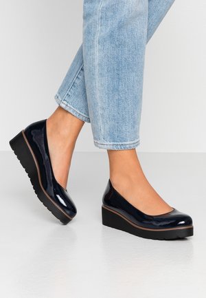 Plateaupumps - dark blue