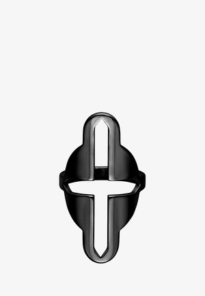 Wildcat, BIG CROSS CUTTED RING - Ring - Schwaz