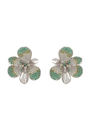 GARDENIA FLOWER LARGE STUD  - Earrings - green