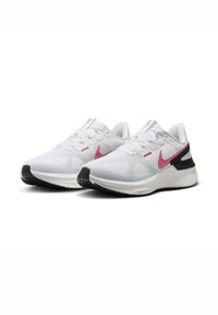 Nike Performance STRUCTURE 25 - Pantofi de alergare pe asfalt - white/black-aster pink-pure platinum