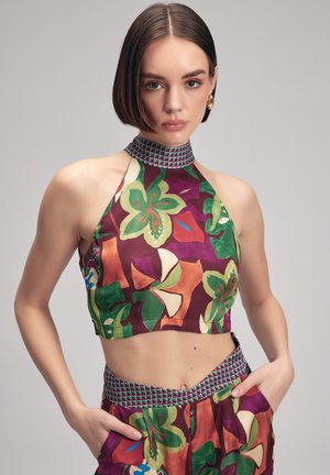 OPHRA - Blus - printed damson